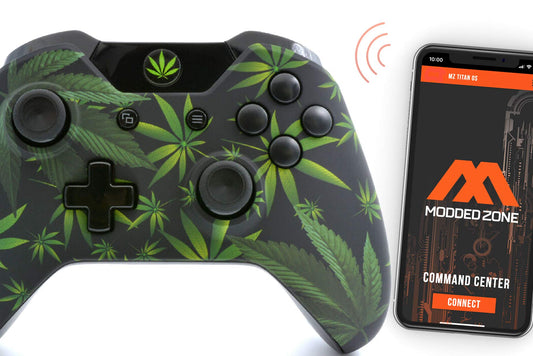 customizedZONE Custom customized Wireless Controller for Xbox One S/X and PC - With Unique Smart Mods - Best For First Person Shooter Games - Handcrafted by Experts in USA with Unique Design (420 Black)