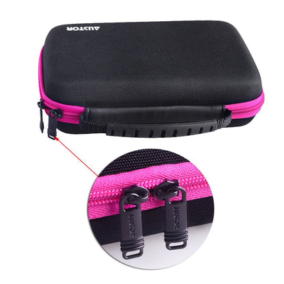 AUSTOR Case for Nintendo New 3DS XL - Nylon, Black + Rose Color