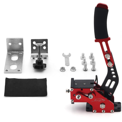 RASTP USB Handbrake with Clamp for SIM Racing Games - Compatible with Logitech G27/G25/G29, T500/T300 - Red