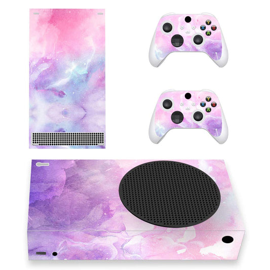 PlayVital Pink Watercolor Custom Vinyl Skins for Xbox Core Wireless Controller  Wrap Decal Cover Stickers for Xbox Series S Console Controller