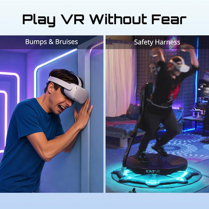 KATVR KAT Walk C2 Plus VR Treadmill – Full-Body Locomotion System, Size 12, C 2 Plus + Nexus Color, Compact 360° VR Platform