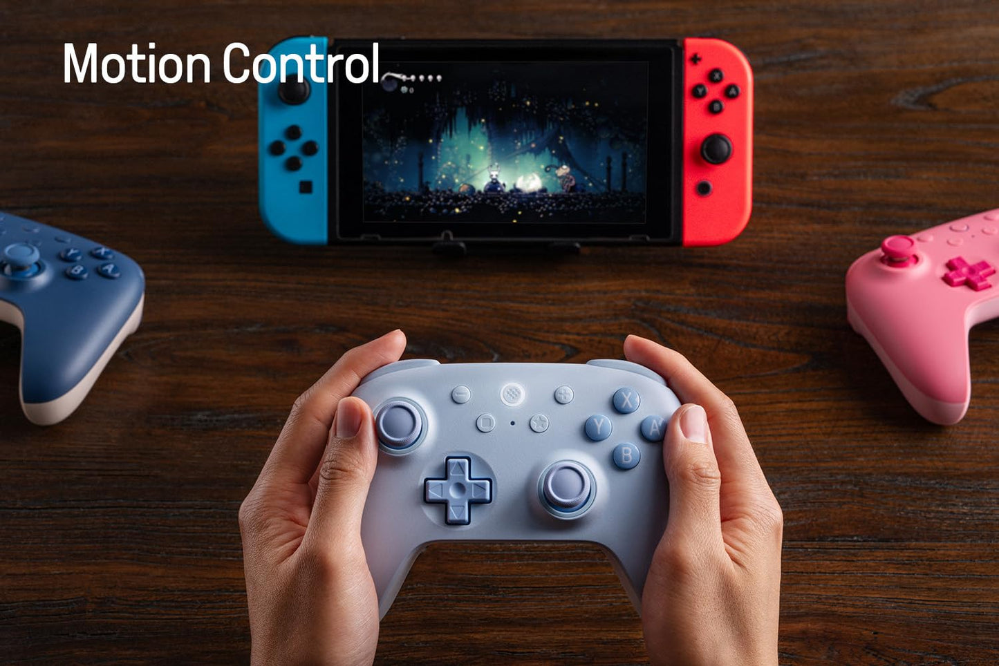 8Bitdo Ultimate 2C Bluetooth Controller - Hall Effect Joysticks, Remappable L4/R4, Motion Control, Rumble, Turbo - Blue
