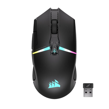 Corsair NIGHTSABRE RGB Wireless Gaming Mouse - 26,000 DPI, 11 Programmable Buttons, Black, Model CH-931B011-NA