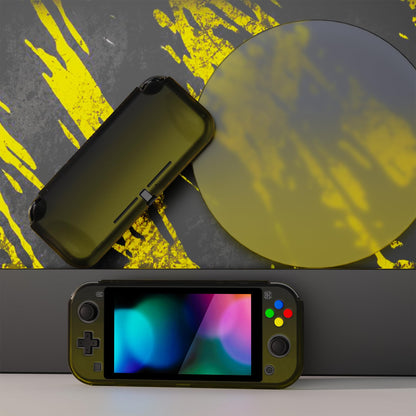 PlayVital ZealProtect Case for Nintendo Switch Lite - Ergonomic Grip, Shock-Absorbent, Anti-Scratch, Gradient Black Yellow, Model PSLYP3014