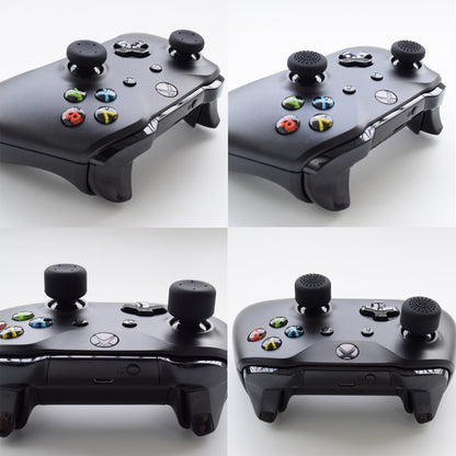 Hikfly Silicone Gel Cover for Xbox One/S/X Controller - Camouflage Skin Protector - Grey - Includes 8 Thumb Grip Caps
