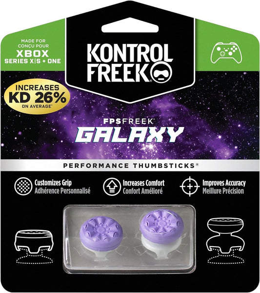 KontrolFreek FPS Freek Galaxy Performance Thumb Grips - Purple, Rubber, Model 79703