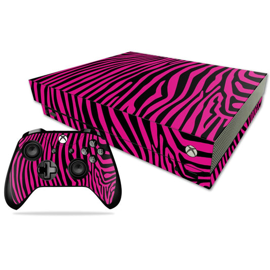 MIGHTY SKINS Skin for Xbox One X - Pink Zebra | Durable Vinyl Decal Wrap | Easy Apply & Remove | Model MIXBONXCMB-Pink Zebra