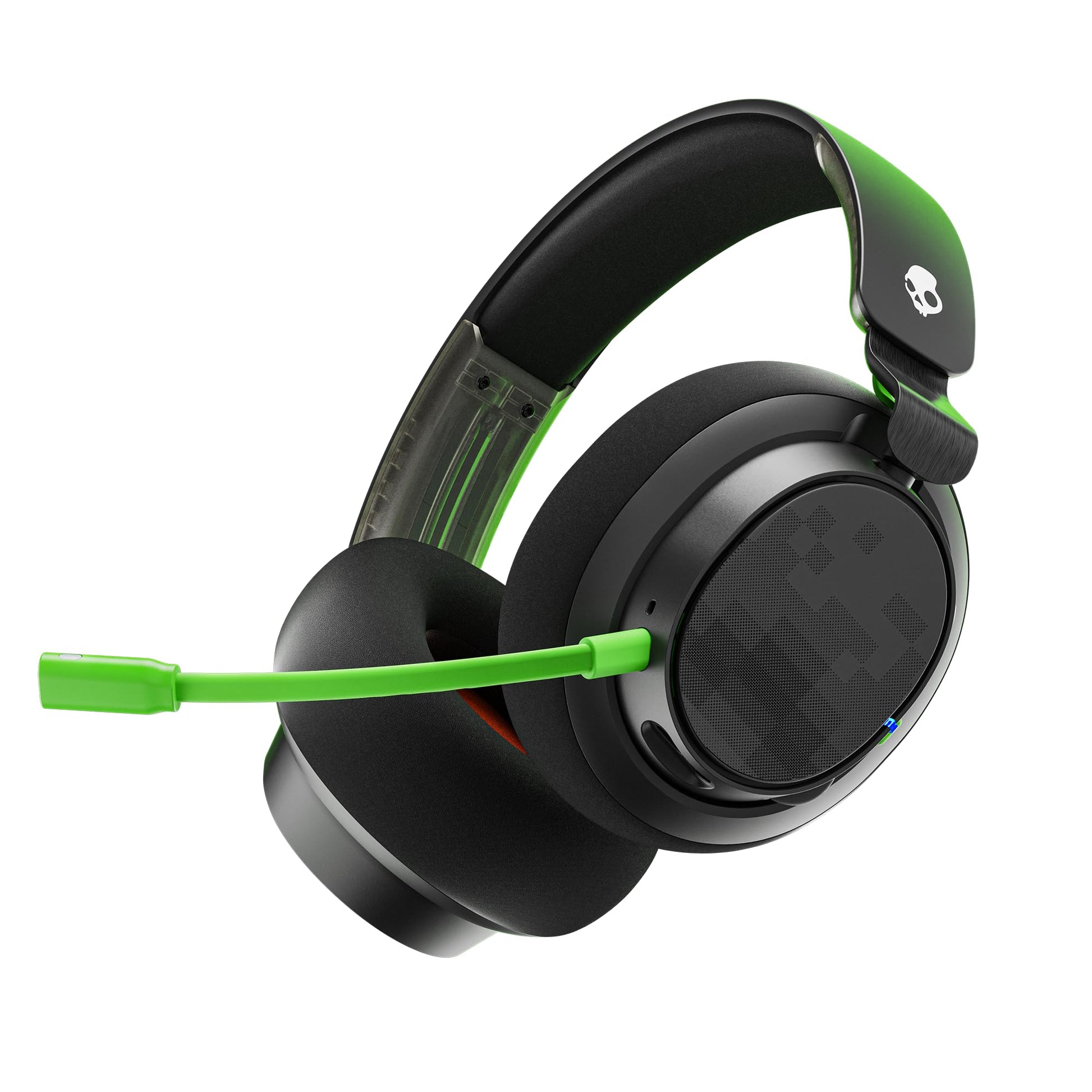 Skullcandy SLYR Pro Wireless Gaming Headset - Bluetooth, 24H Battery, Black/Green, PC/Xbox/PlayStation/Nintendo Switch, Model S6SCY-R080