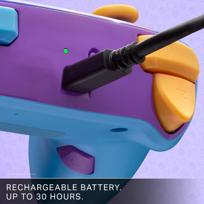 PowerA Enhanced Wireless Controller for Nintendo Switch - Color Splash Heroes, Model NSGP0287-01R, Officially Licensed Gamepad