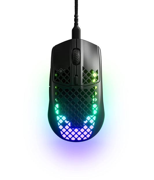 SteelSeries Aerox 3 - Super Light Gaming Mouse - 8 500 CPI TrueMove Core Optical Sensor - Ultra-Lightweight 59g Water Resistant Design - Universal USB-C connectivity - Onyx (refurbished)