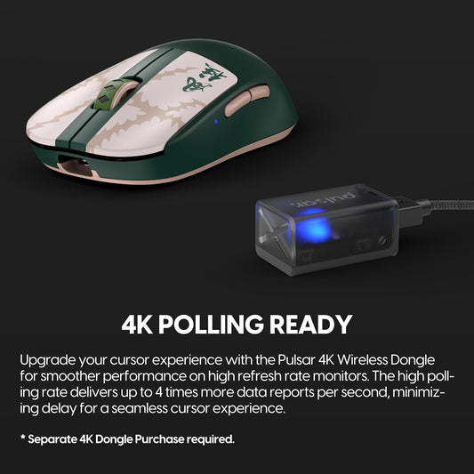 Pulsar Gaming Gears PX2A2SNKR Medium Wireless Gaming Mouse - Ultra Lightweight, Ambidextrous, SHINAZUGAWA SANEMI Color, 26000 DPI