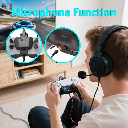 IWGAME Back Paddles with Microphone for PS5 Controller, 4 Programmable Buttons, Black