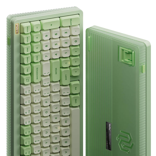 nuphy Halo96 V2 Wireless Keyboard - Gasket Structure, 96% Hot Swappable, RGB Backlit, Mint Switches, Green