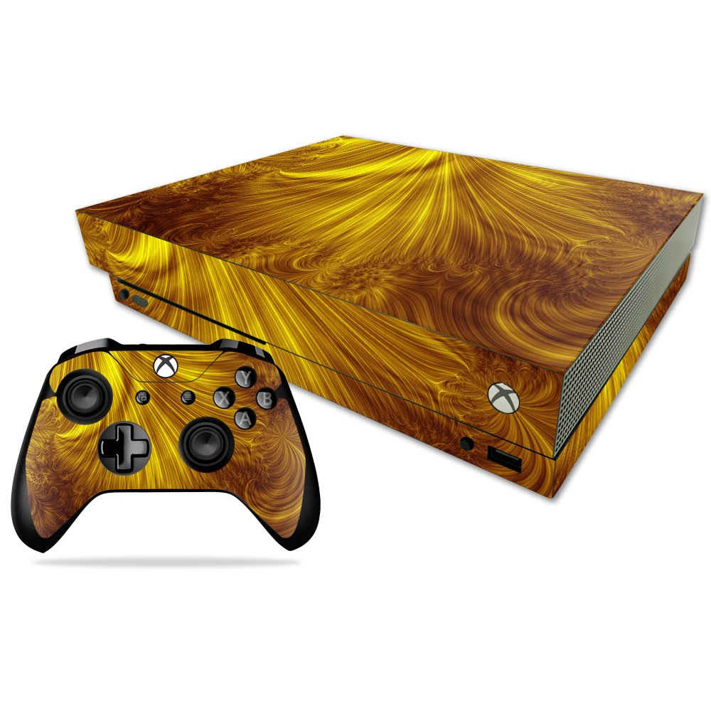 MIGHTY SKINS Xbox One X Combo Skin - Golden Locks Vinyl Decal Wrap, Durable & Easy to Apply, Model MIXBONXCMB-Golden Locks