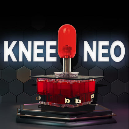 Generic KNEE-NEO Crown Joystick for EVO Game Console, Clear White, Professional Fighting Game Accessory