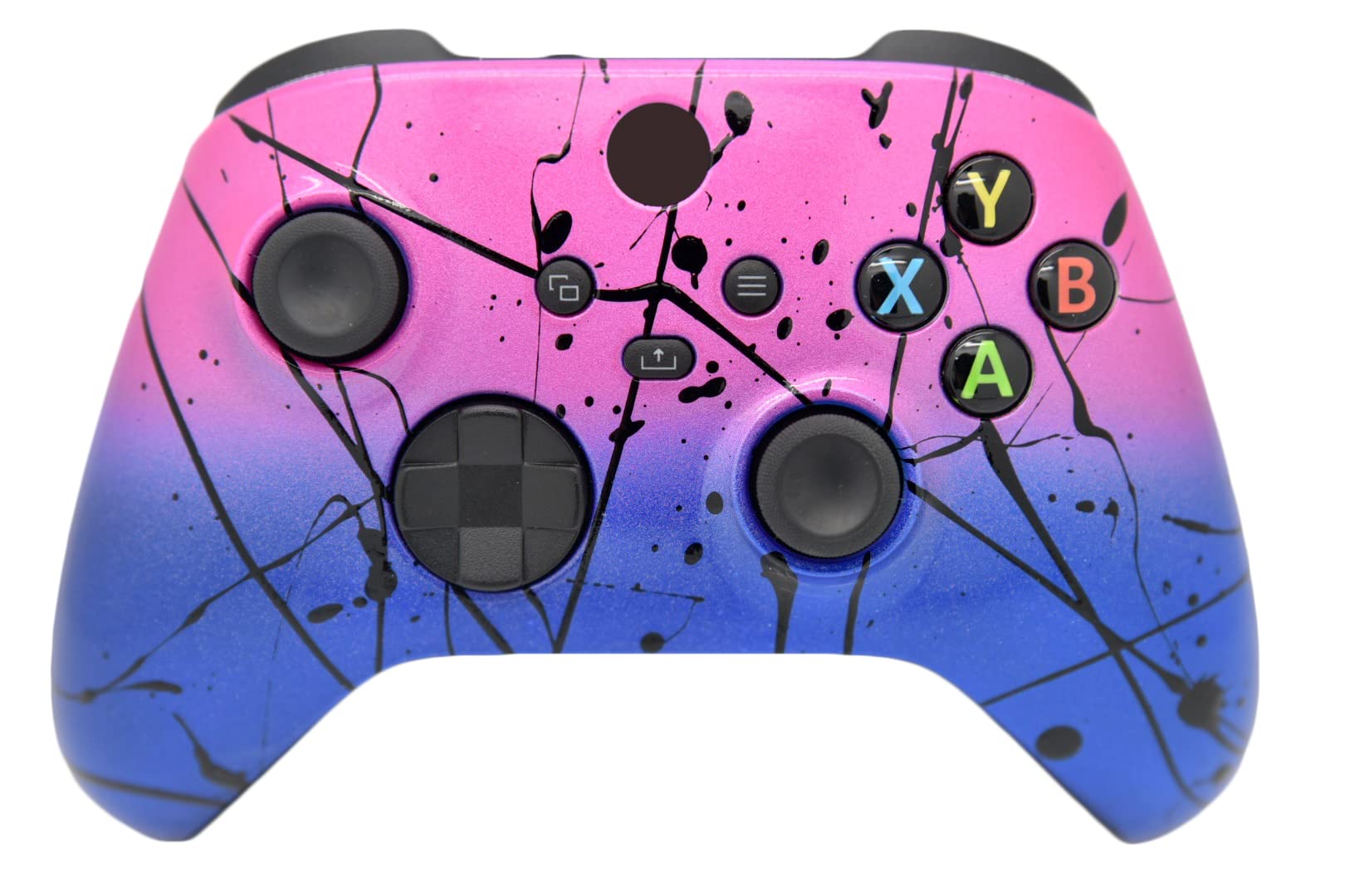 Hand Airbrushed Fade Custom Controller (Series X/S Light Pink & Blue)