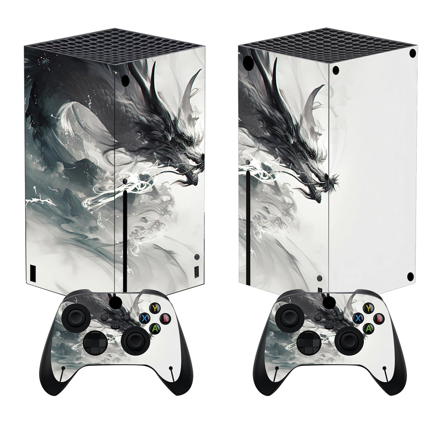 PlayVital Ink Spirit Dragon Custom Vinyl Skins for Xbox Core Wireless Controller  Wrap Decal Cover Stickers for Xbox Series X Console Controller