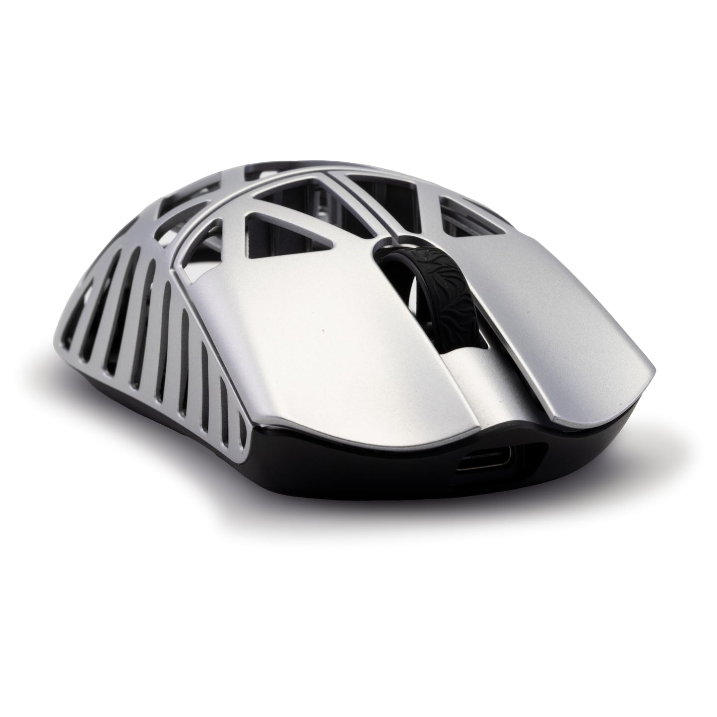 SMACKAPE Gaming Mouse Beast X Mini Pro, 34g, 30000 DPI, 8K Polling Rate, Silver (OM Switch-Side Slits), 116mm x 58