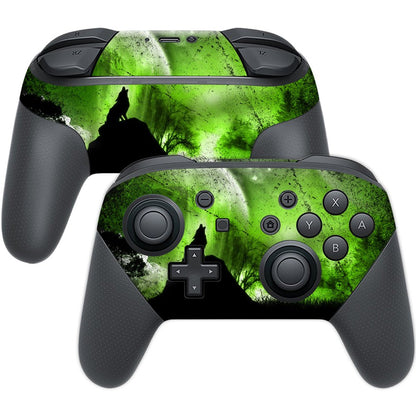 MIGHTY SKINS Nintendo Switch Pro Controller Skin - Howling Wolf, Durable Vinyl Decal, Easy to Apply, Made in the USA