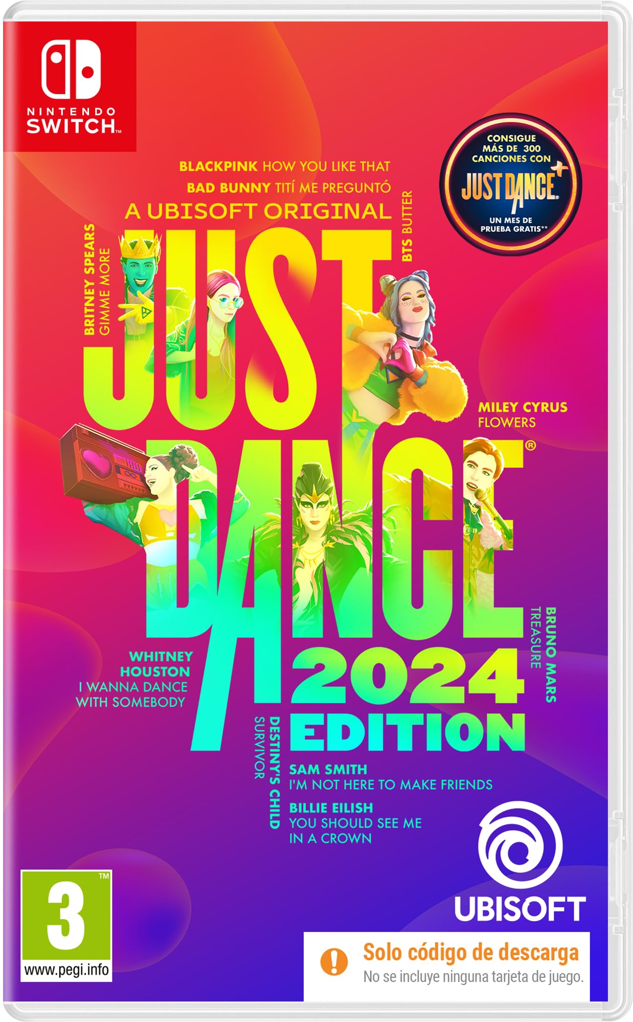Juego para consola nintendo switch just dance 2024 edici  n c  digo de descarga