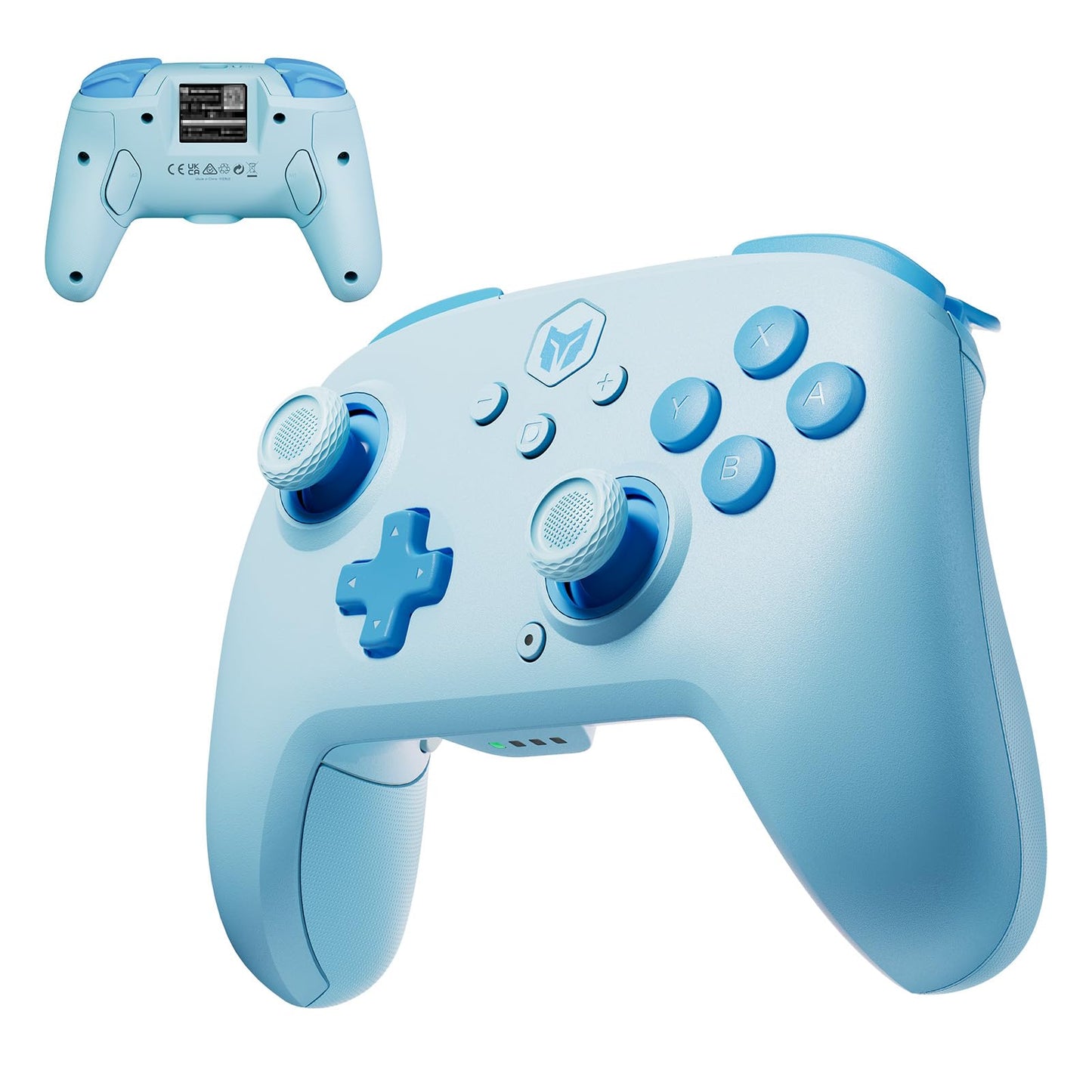 Black Shark BIGBIG WON CHOCO Wireless Gaming Controller, Dual Shock, 6-Axis Gyro, Bluetooth, CHOCO(Blue)