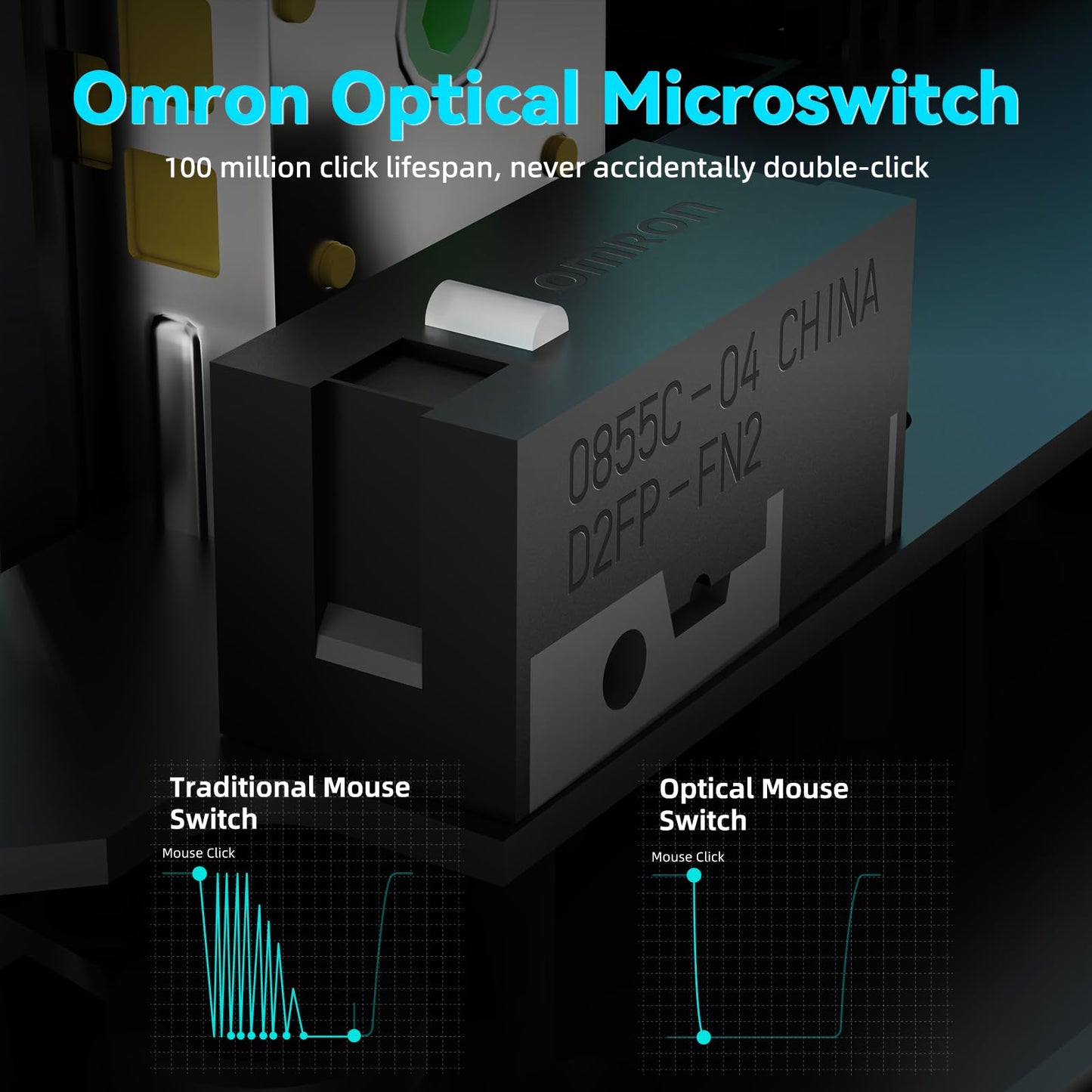 ATTACK SHARK V5 Wireless Gaming Mouse - 42000 DPI, Ultra-Lightweight, White with Sticker, Wired/BT/2.4GHz for PC/Mac