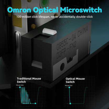 ATTACK SHARK V5 Wireless Gaming Mouse - 42000 DPI, Ultra-Lightweight, Wired/BT/2.4GHz, White