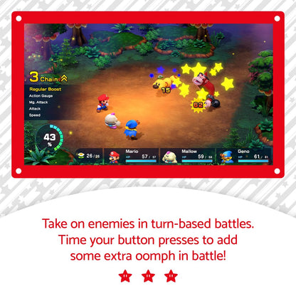 Nintendo Super Mario RPG - Standard Edition, Multilingual (Chinois, Allemand, Anglais, Espagnol, Français) - Black - Model 1232393