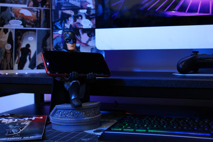 Cableguys Batman Gaming Accessories Holder & Phone Holder for Xbox, PlayStation, Nintendo Switch - Grey