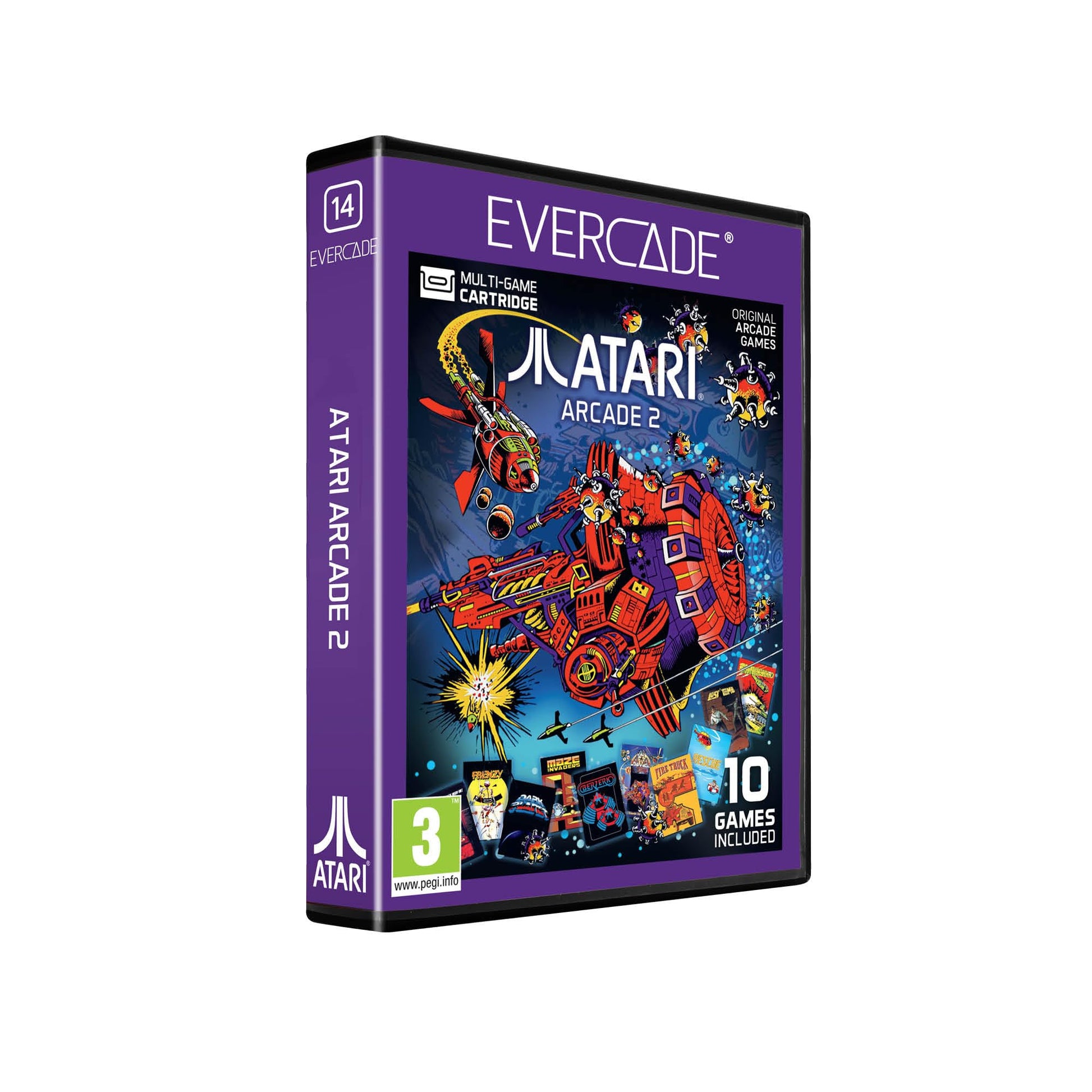 Blaze Evercade Atari Arcade Cartridge 2 - Model BLZB12.UK.68ST - Retro Gaming Fun