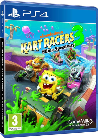 Game Mill Nickelodeon Kart Racers 3: Slime Speedway Game - Model SM-944