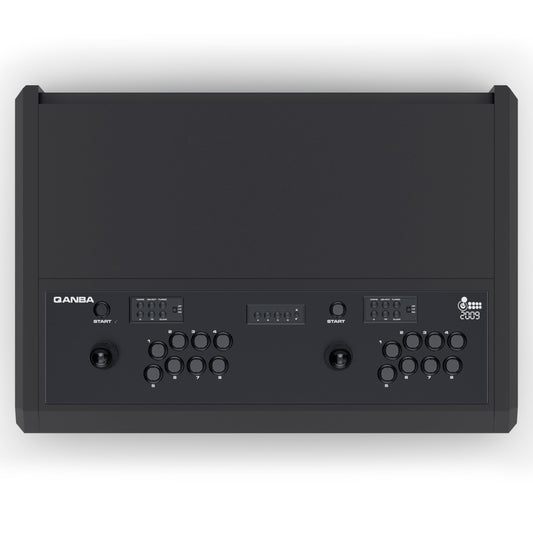 qanba 2009 Arcade Desktop Console - Silent Joystick & Buttons, 2009-2P, Black