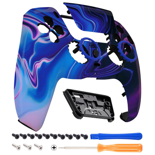 eXtremeRate LUNA Redesigned Origin of Chaos Front Shell Touchpad Compatible with ps5 Controller BDM-010 020 BDM-030 040 050, Rep