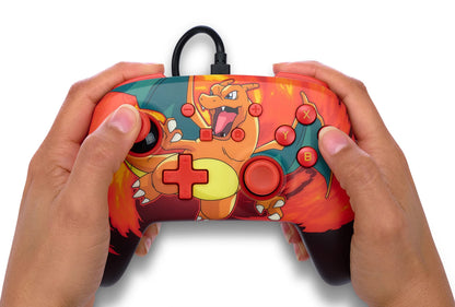 PowerA Enhanced Wired Controller for Nintendo Switch - Charizard Vortex Model, Colorful Design, Perfect for Pokémon Fans