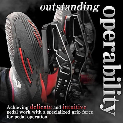 ＳＴＲＡＳＳＥ Racing Shoes - Drivingshoes & Gamingshoes - Air Ventilation Sole - Large-X-Large - Red