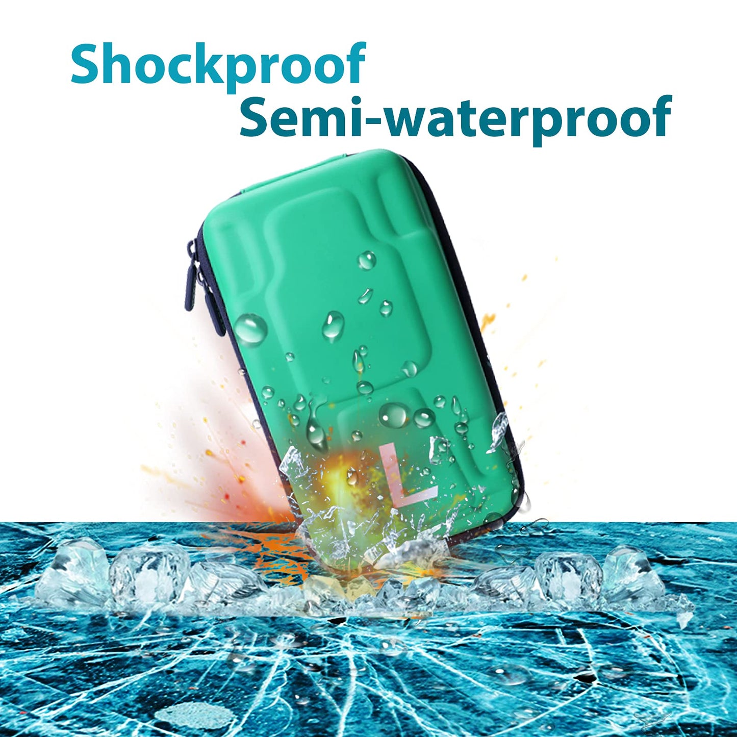 L LTGEM Storage Case for Nintendo Switch - Luigi Set Edition - Green Travel Bag