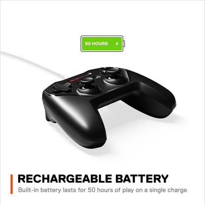 SteelSeries Nimbus+ Mobile Gaming Controller - Bluetooth, 50+ Hour Battery Life, iPhone Mount, Black, Model 69089