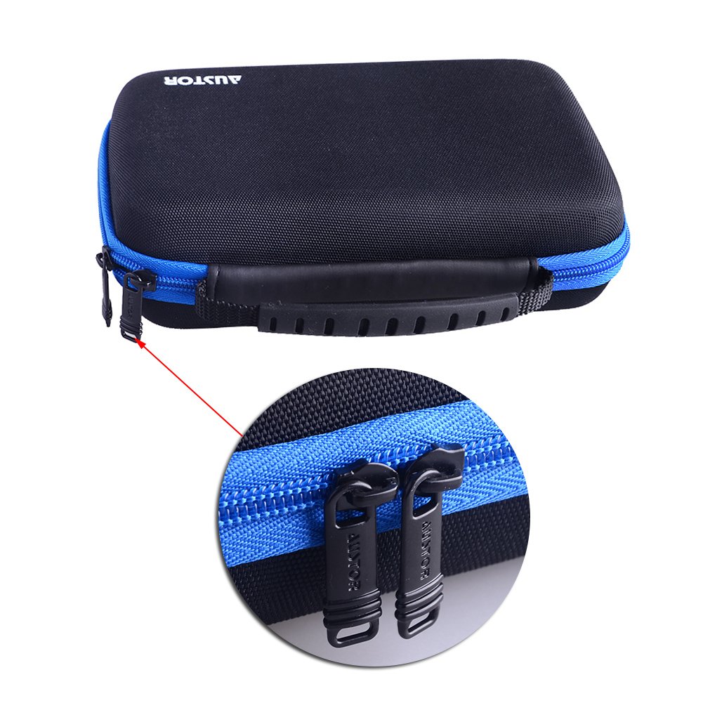 AUSTOR Nylon Case for Nintendo New 3DS XL - Black and Blue Color Combination