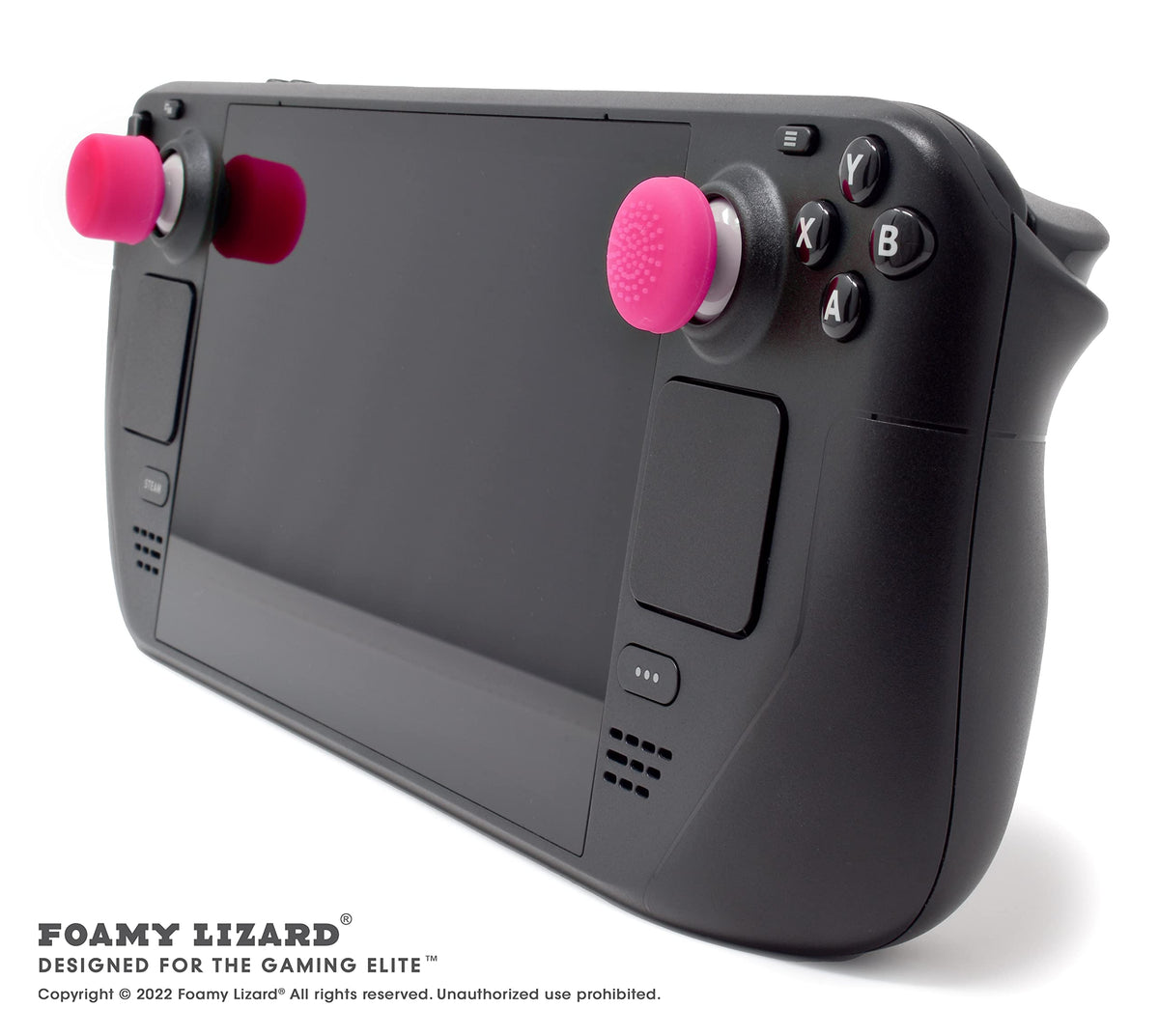 Foamy Lizard AceShot Thumb Grips - 8pc Silicone Analog Stick Grips for Xbox One & Steamdeck - Pink, Model FL-TALLTHMB-XBOXONE-PINK