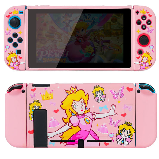 TIKOdirect Protective Case for Switch  Soft Full Skin Protective Cover with Pretty Cute Pattern  Silicone Slim Shockproof Back and Grip Case Only for Switch 2017  Princess