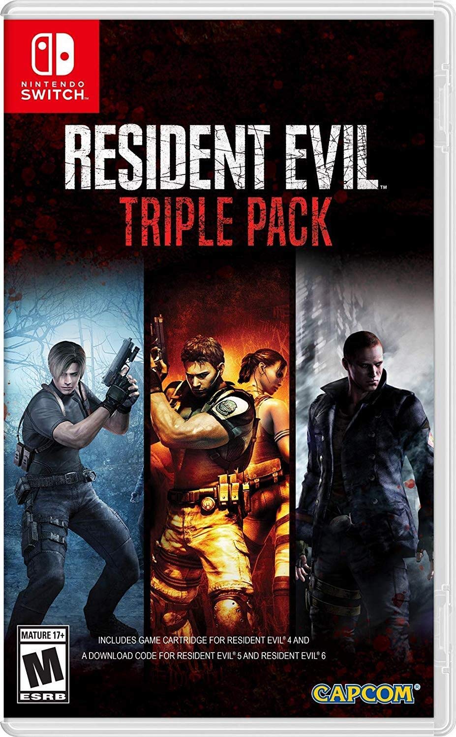 Capcom Resident Evil Triple Pack for Nintendo Switch - Model 41013, Ultimate Survival Horror Bundle