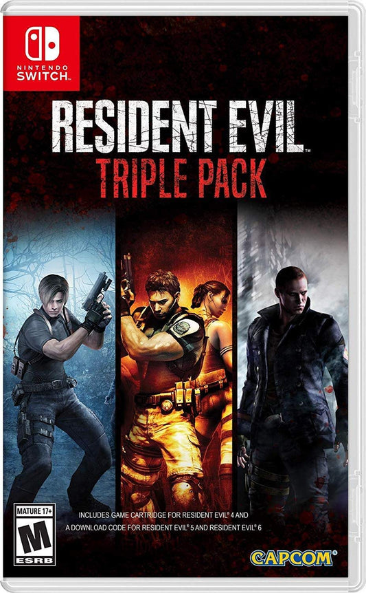Capcom Resident Evil Triple Pack for Nintendo Switch - Model 41013, Ultimate Survival Horror Bundle