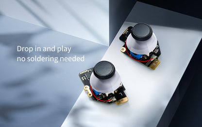 GuliKit Analog Joystick Replacement for Steam Deck - Hall Effect No Drift, Easy Calibration, Black & White, Model SD02