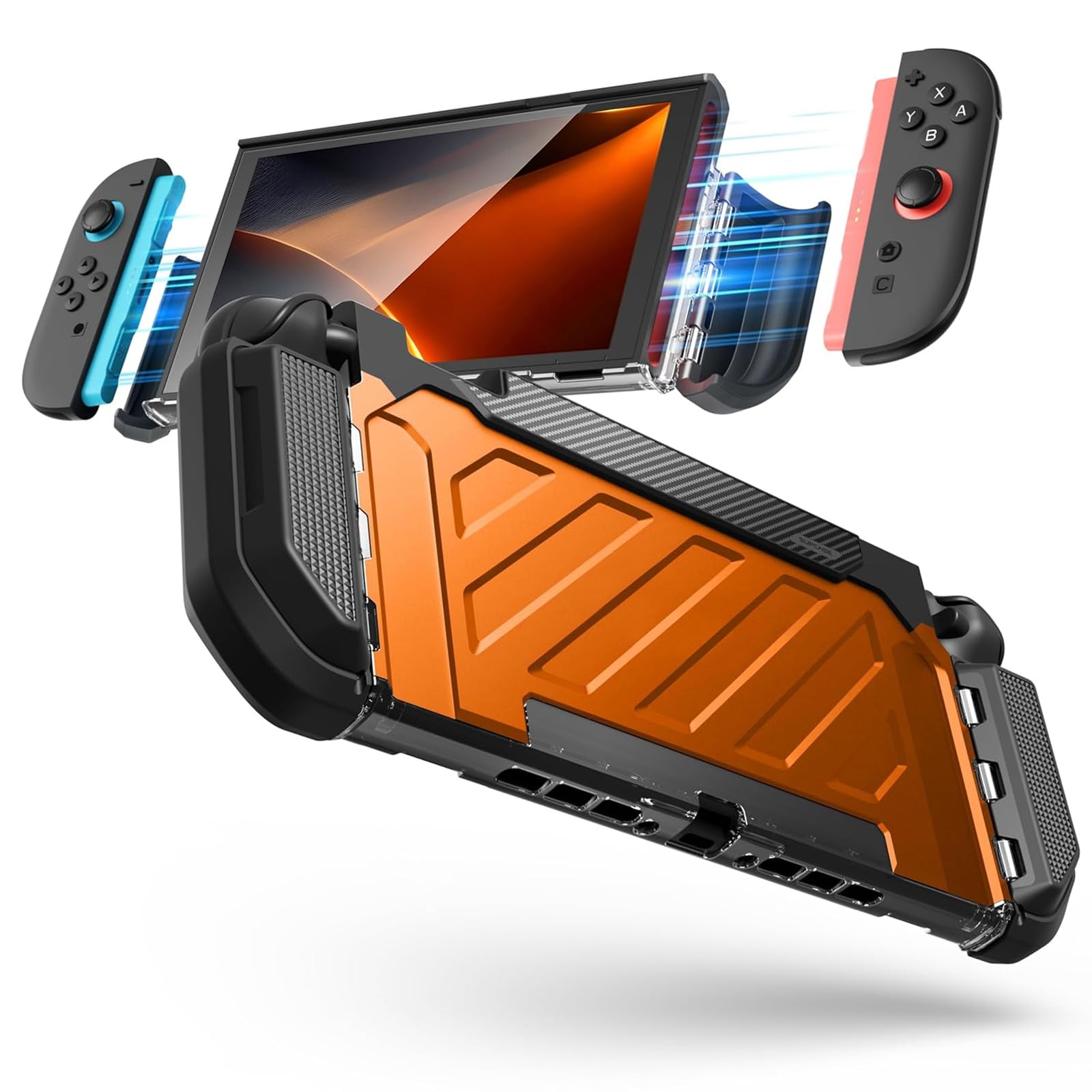 SUPCASE Unicorn Beetle Pro Case for Nintendo Switch 2 2025  [Military-Grade Protection] [Joy Con Remove Friendly] Dockable Integrated Cover Accessories Compatible with Switch 2  Coral