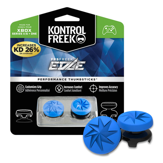 KontrolFreek FPS Freek Edge for Xbox One and Xbox Series X Controller | Performance Thumbsticks | 1 High-Rise Convex, 1 Low-Rise