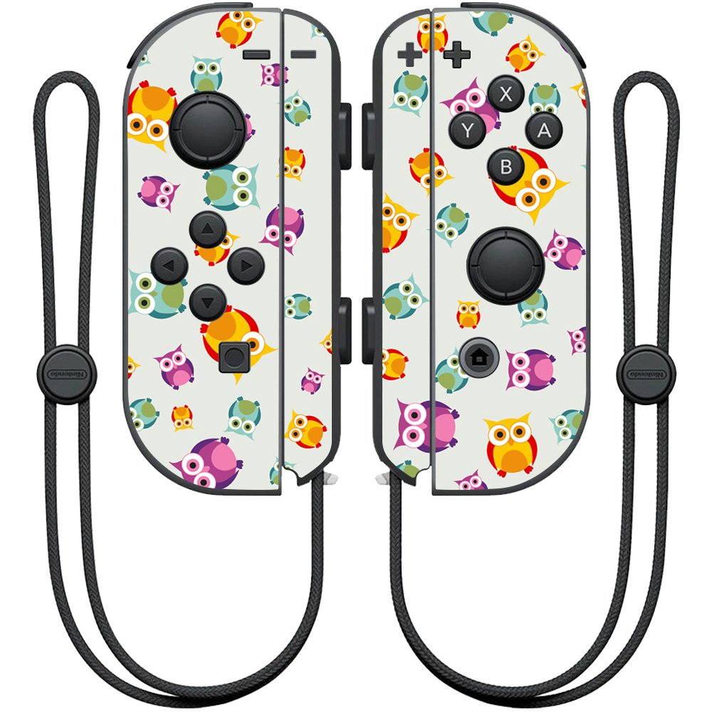 MightySkins Skin Compatible with Nintendo Joy-Con Controller wrap Cover Sticker Skins Owls