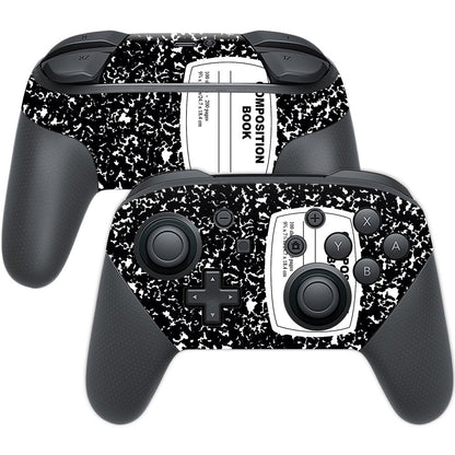 MIGHTY SKINS Nintendo Switch Pro Controller Skin - Composition Book Design, Durable Vinyl Wrap, Easy to Apply, Model: NISWPCOI-Composition Book