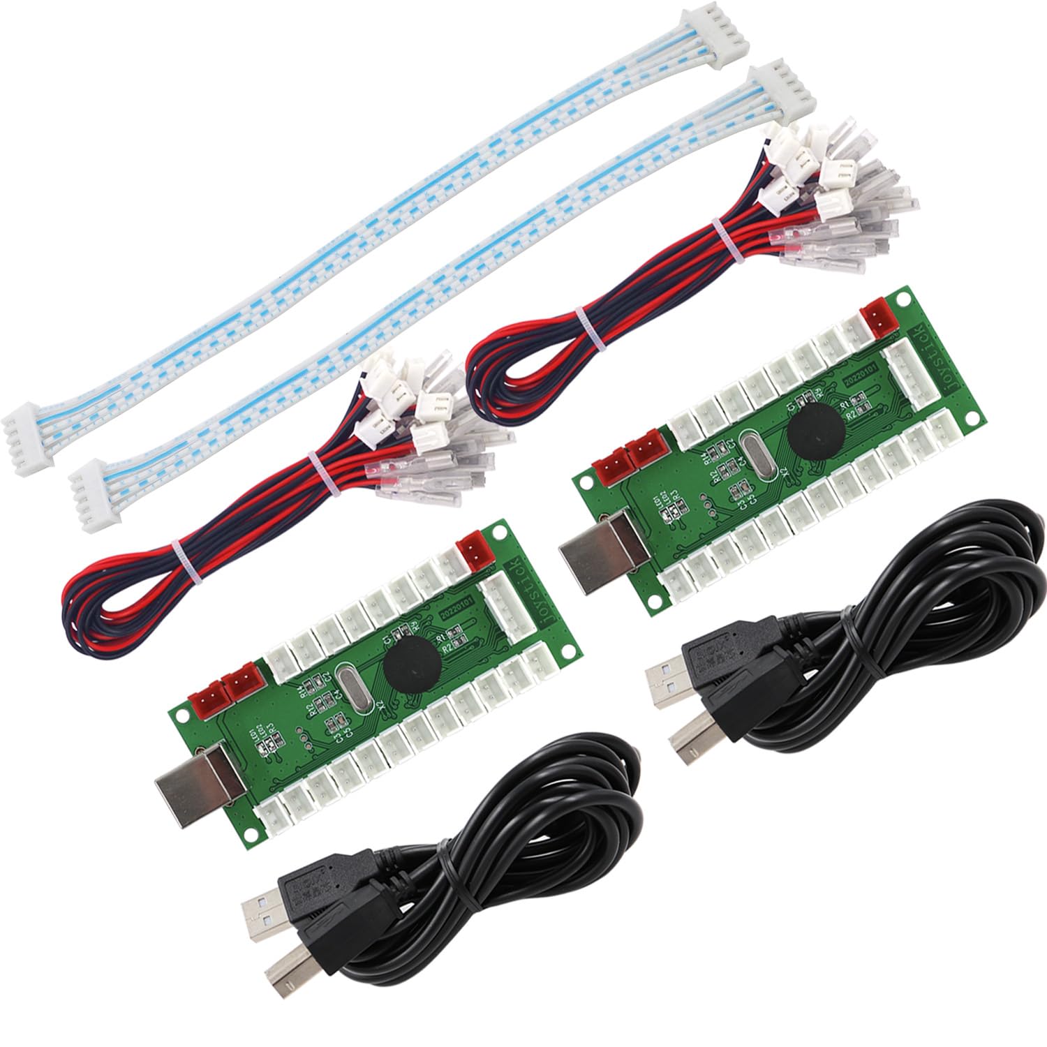 SJ@JX Arcade Game Controller USB Encoder Zero Delay 2 Player to Joystick Button for PC MAME Raspberry Pi Retro