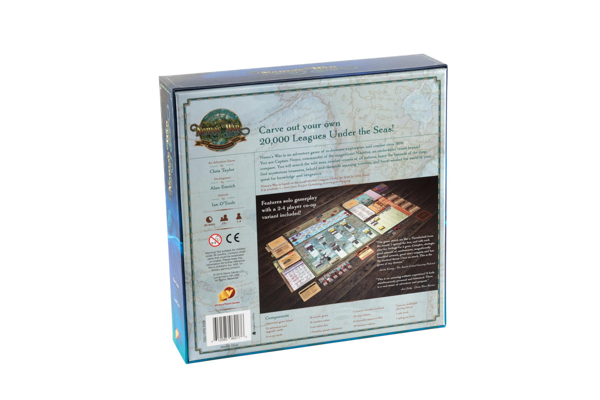 Victory Point Games Nemo’s War: Ultimate Edition - Nautical Strategy Game for 1-5 Players, Ages 14+, 11.75" x 11.75" x 2.87