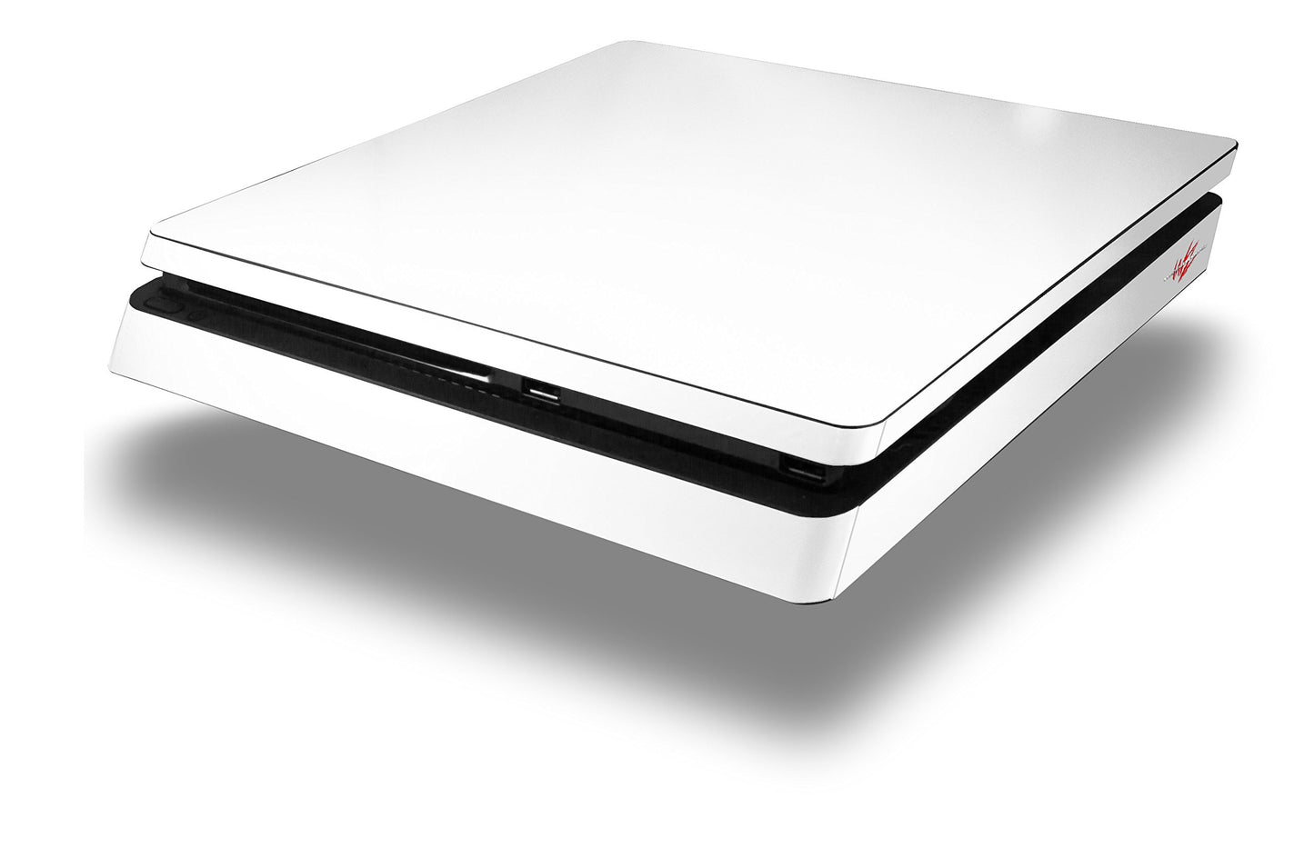 Vinyl Decal Skin Wrap compatible with Sony PlayStation 4 Slim Console Solids Collection White (PS4 NOT INCLUDED)